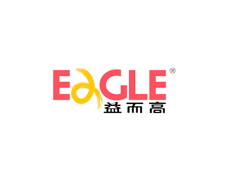 益而高(EAGLE)标志logo设计