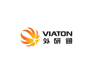 外研通(VIATON)标志logo设计