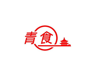 青食标志logo设计