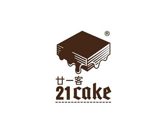 21Cake标志logo设计