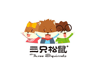 三只松鼠标志logo图片