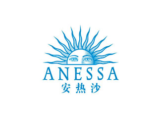 安热沙(ANESSA)标志logo设计