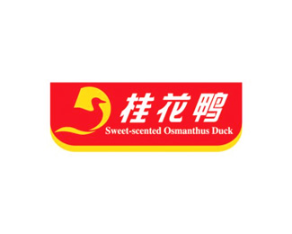 桂花鸭企业logo标志