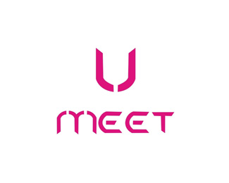 悠蜜(UMEET)标志logo设计