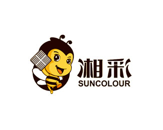 湘彩(SUNCOLOUR)标志logo设计