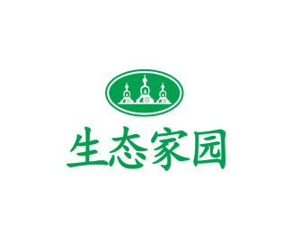 生态家园企业logo标志