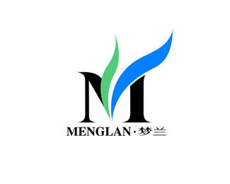 梦兰(MENGLAN)标志logo设计