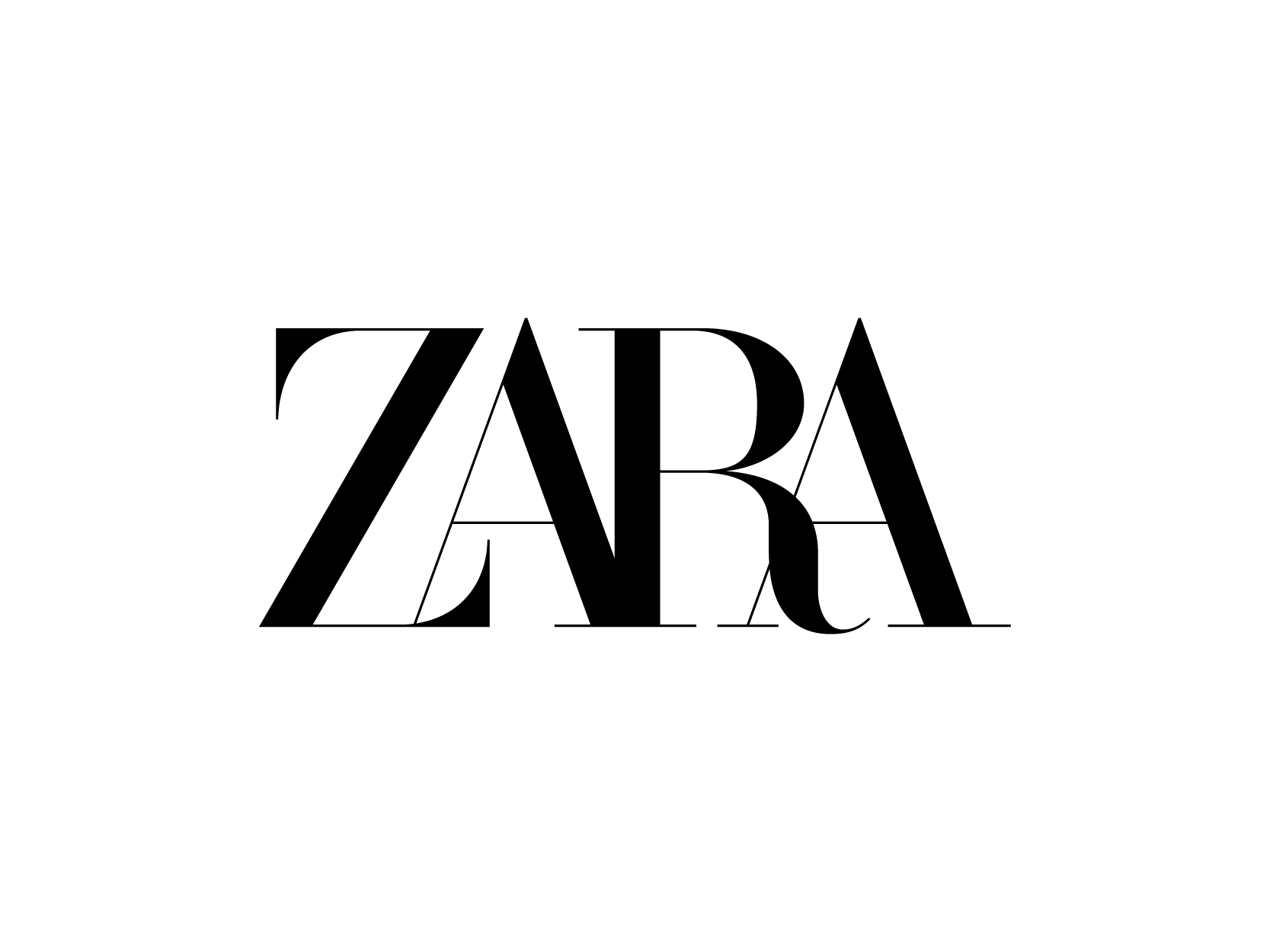 Zara飒拉标志logo设计