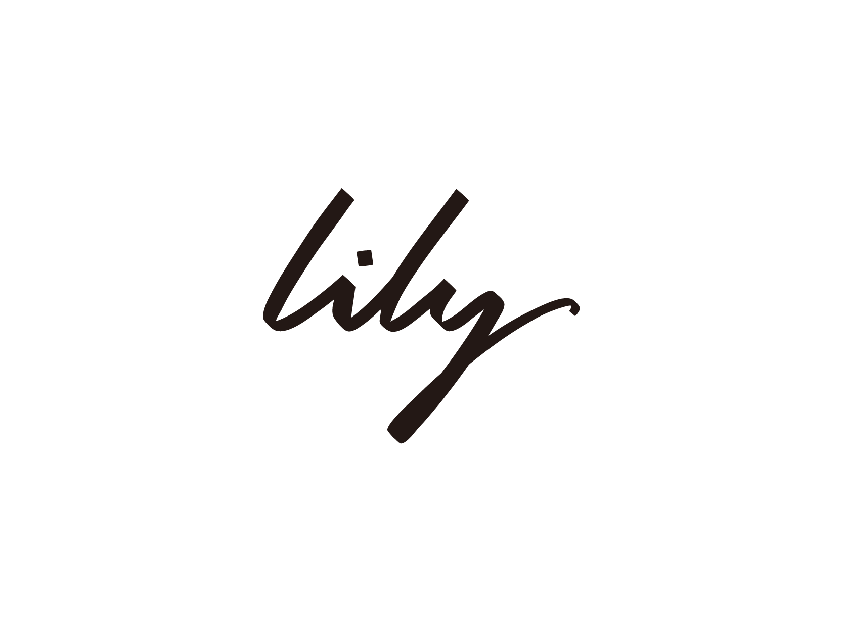 丽丽Lily标志logo设计