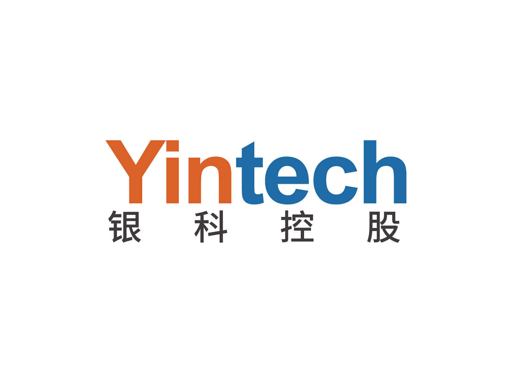 银科控股Yintech标志logo设计