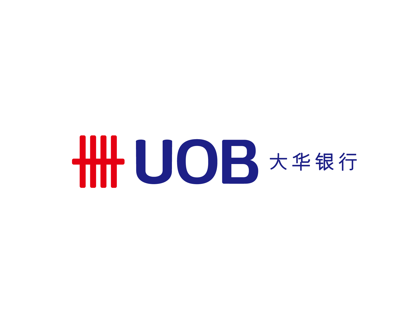 UOB大华银行logo标志设计