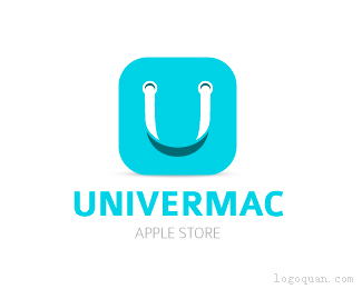 Univermac苹果商店logo
