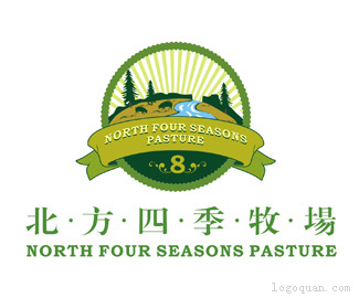 北方四季牧场logo设计