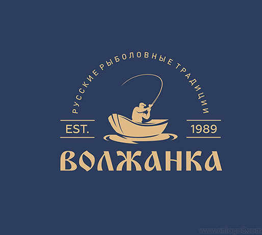 捕鱼logo标志设计