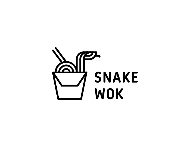 蛇锅标志Snake Wok Logo