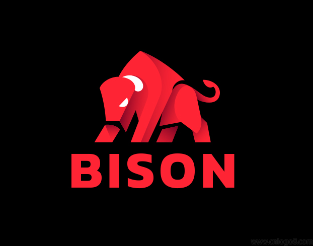 Bison logo野牛标志