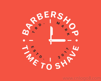Barbershop理发店标志