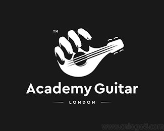 吉他手标志logo