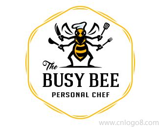 卡通的蜜蜂logo图片
