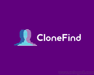 CloneFind社交应用标志设计