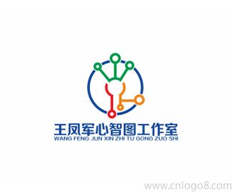 王凤军心智图工作室公司logo设计