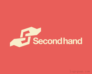 Secondhand双手形成一个“s”字母