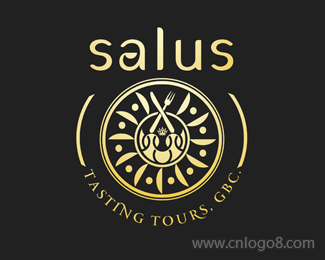 salus餐厅标志设计
