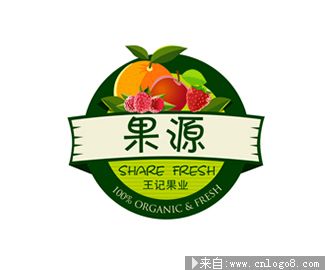 果源进口水果logo设计