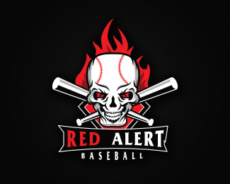 RedAlert棒球logo标志
