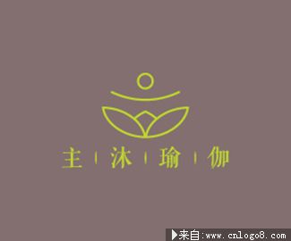 主沐瑜伽标志logo设计