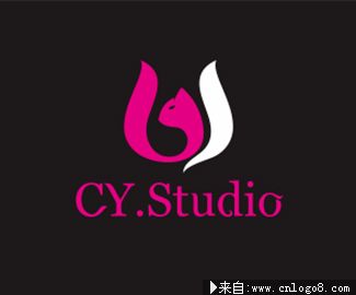 CY.Studio永生花创意logo设计