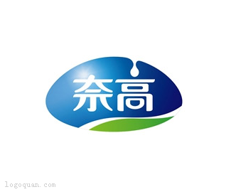 奈高牛奶logo