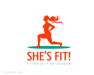 女性健身logo