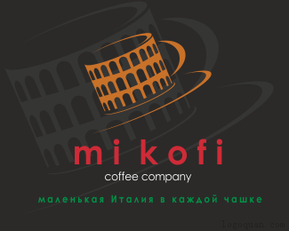 mikofi咖啡厅logo