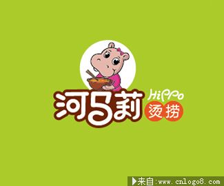 小河马烫捞LOGO设计