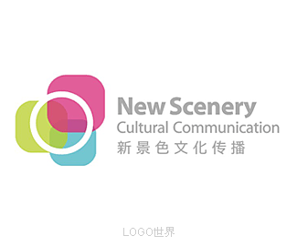 新景色文化传播logo设计