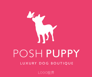 Posh Puppy辣妹小狗宠物标志