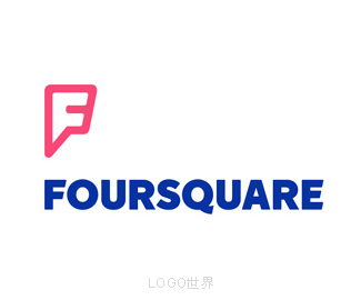 网络社交定位服务Foursquare标志