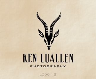 Ken L gazelle羚羊动物LOGO