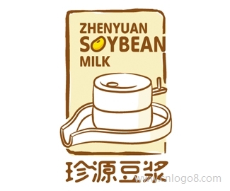 珍源豆奶LOGO