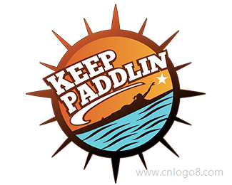 Keep Paddlin标志设计