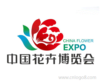 中国花卉博览会logo标志设计