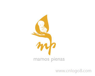 mamos Pienas标志设计