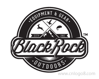 BlackRqck商店标志设计
