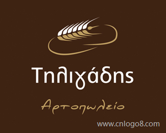 希腊面包店标志设计