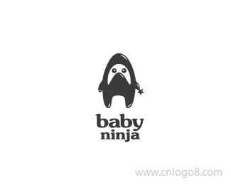 BABY忍者logo标志设计