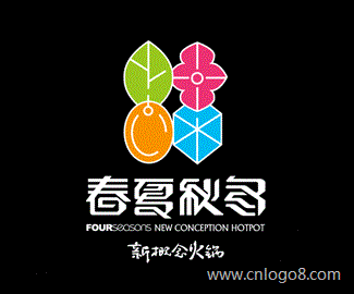 春夏秋冬logo标志设计