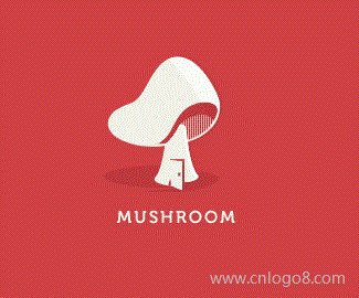 蘑菇房标志设计