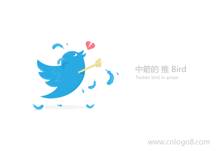 中箭的推BIRD-有趣又掉节操的常用社交logo
