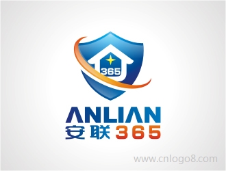 英文：anlian365  中文：安联365商标设计